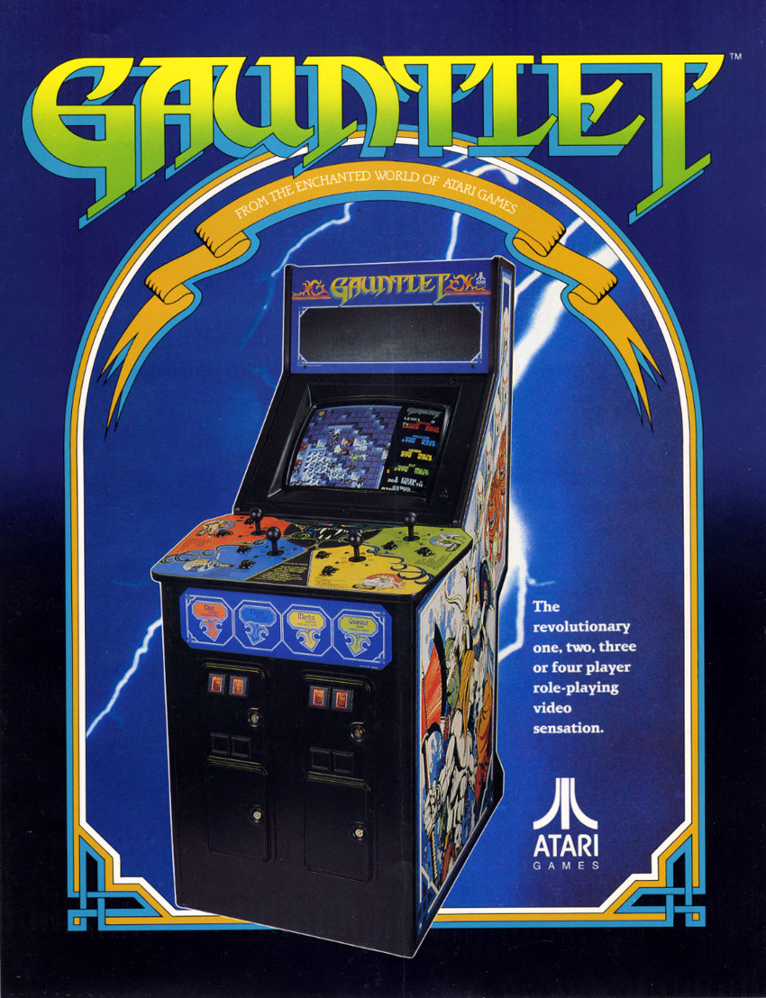 Random #arcade posters from yesteryear #915 Title: Gauntlet