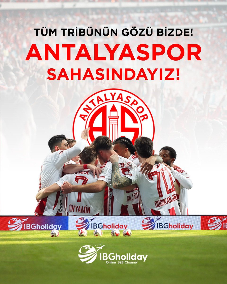 ibgholiday's tweet photo. IBG Holiday olarak Antalyaspor’a gönülden başarılar diliyor, bu büyük atmosferde takımımızı desteklemekten onur duyuyoruz.

🟥⬜Antalyaspor’un Trendyol Süper Ligde evinde 2025-2026 sezonu boyunca bu heyecana ortak olduğumuz için çok mutluyuz.

#IBGHoliday #TrendyolSüperLig https://t.co/RVPbjo1CQz