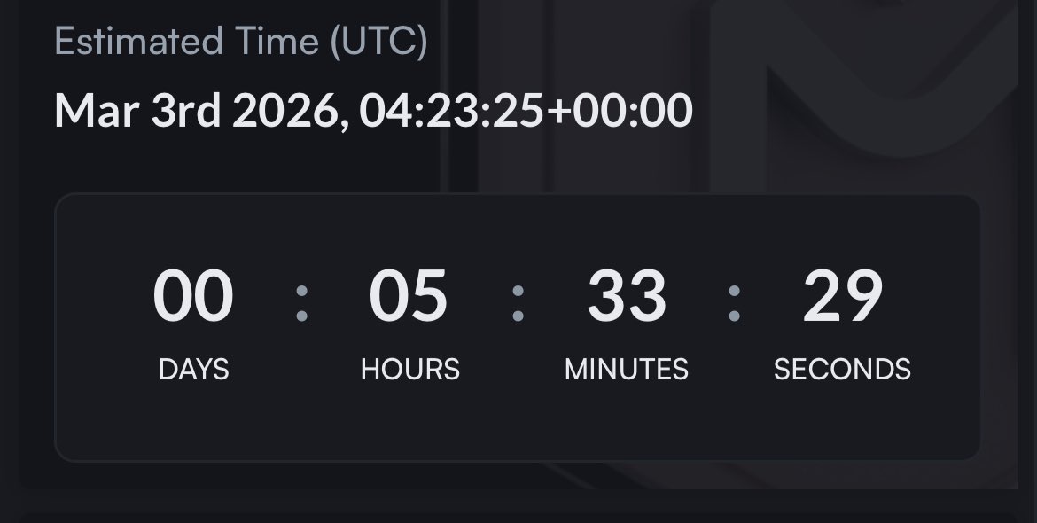 Less than 6 Hours until $MANTRA Upgrade

<a href="/MANTRA_Chain/">MANTRA | The EVM L1 for RWAs</a> is about to complete its 1:4 token redenomination.

Every 1 OM will convert to 4 MANTRA automatically once the upgrade activates.

No action is needed if your tokens are already on MANTRA Chain or on a supporting exchange.