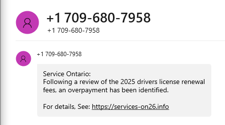 GriffinCrescent's tweet photo. Look out for the latest lame scam. https://t.co/y8mE7g2x2t