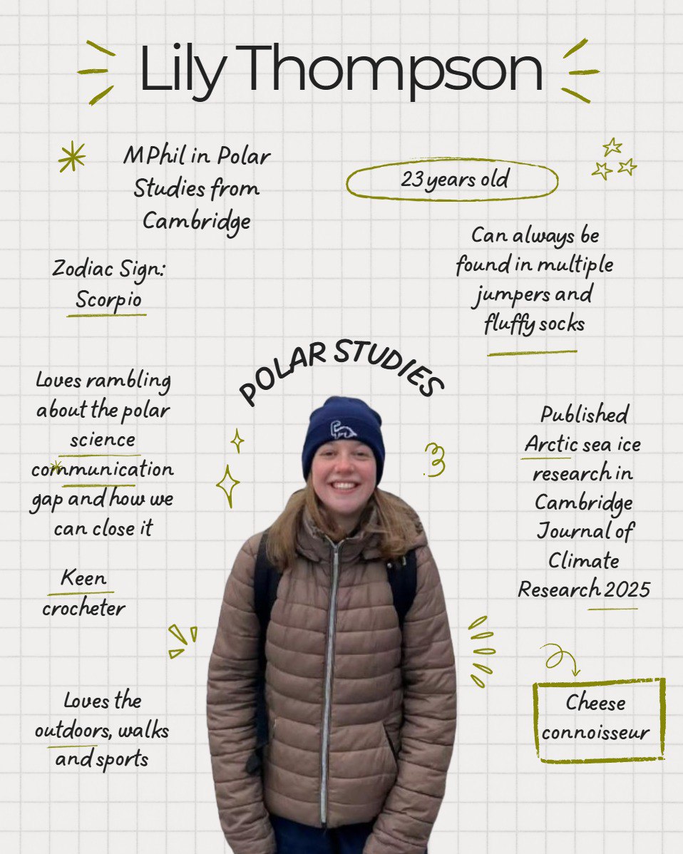 EducatorsP47779's tweet photo. #MembersMonday Spotlight❄️
Meet Lily — a polar researcher passionate about strengthening the connection between science and society🌍
She’s driven by big questions in the Arctic and even bigger questions about how we communicate them.

Say hi below!👋
#PolarScience #WomenInSTEM https://t.co/eG84lNGGK4