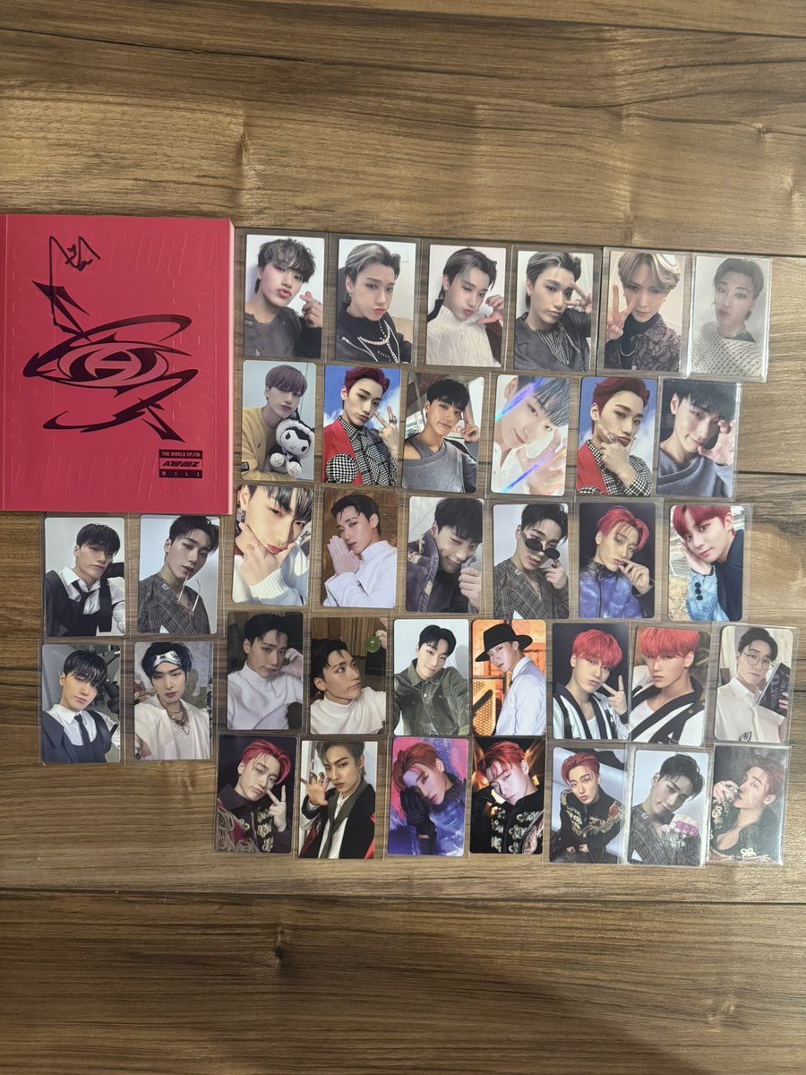 Hi all! trying to sell my photocard collections! Here’s my San photo card collection. Looking to sell for $175usd as the set! i just really want these cards off my hands! Comes with everything you see in the pic including signed ep:fin album!