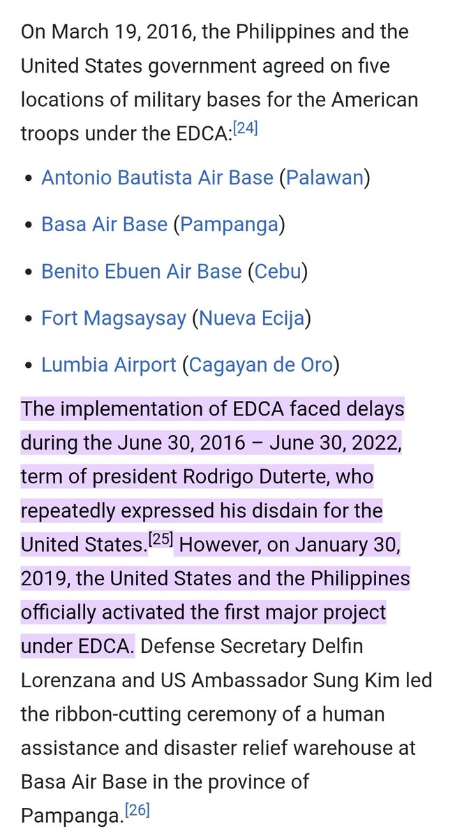 The hypocrisy of the ddshits is again in full display.

Idiots like Sonza are sowing fear amidst the current Middle East crisis due to the EDCA facilities and blaming PBBM, conveniently forgetting that their soon-to-be-tried murderous tatay approved 5 of the 9 bases.