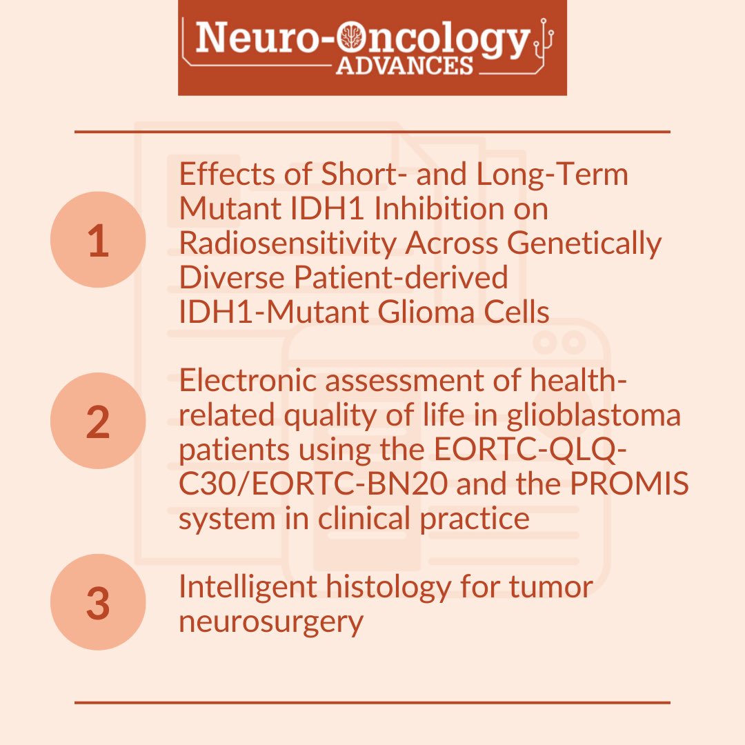 Editor - Neuro-Oncology Advances tweet media
