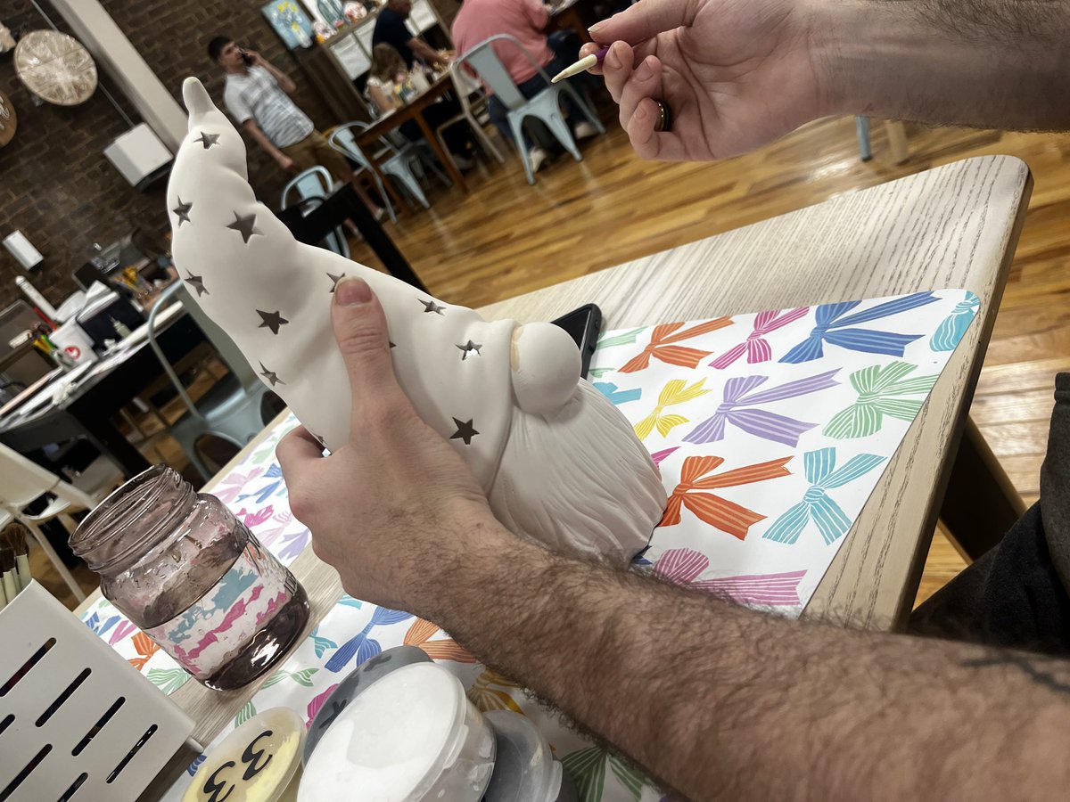 joyfulfawn's tweet photo. did some pottery with my baby! we get to pick them up sunday https://t.co/SDYQd1tTbJ