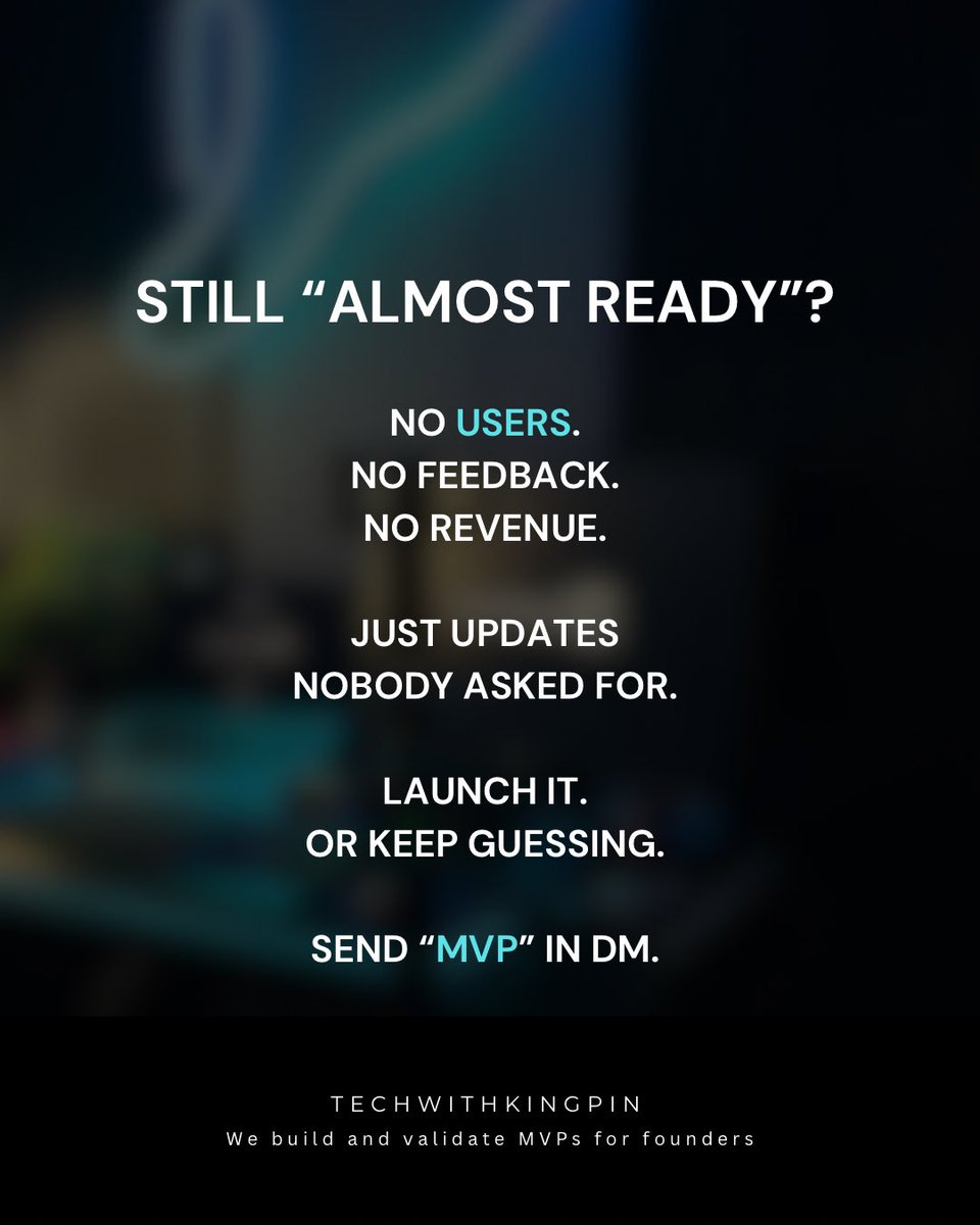 kingpinfx1's tweet image. Still guessing? Send mvp on DM let’s create an actionable plan for your MVP. #startupfounder #founderlife #techstartup