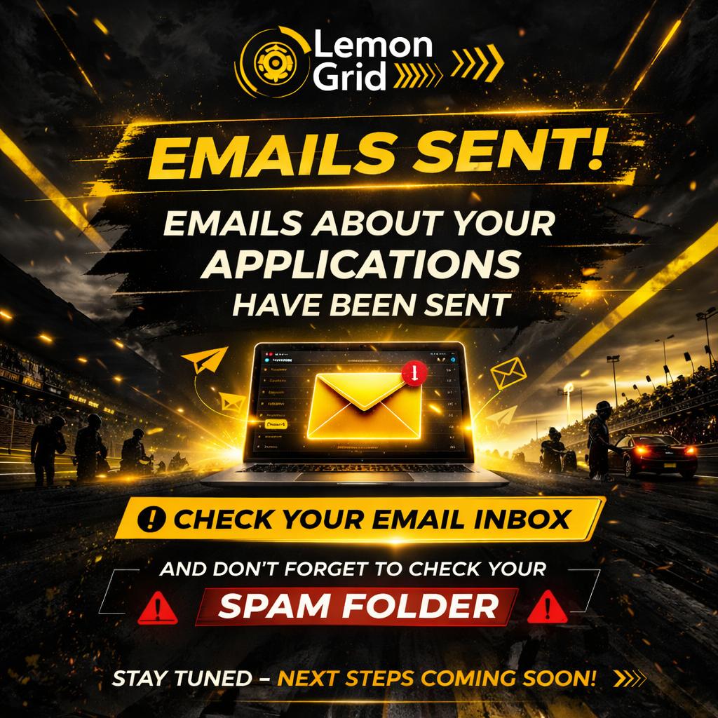 We've sent out emails about your application. Check your inbox now!