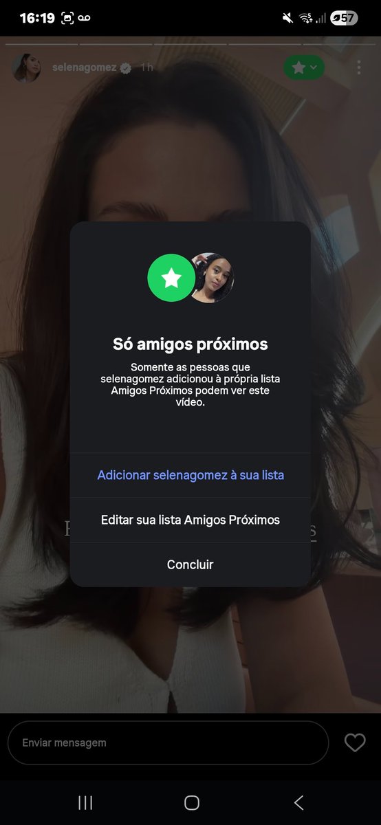 immickaelen's tweet photo. Do nada no close friends da Selena Gomez kkk do neidas https://t.co/WAhqkoX3oy