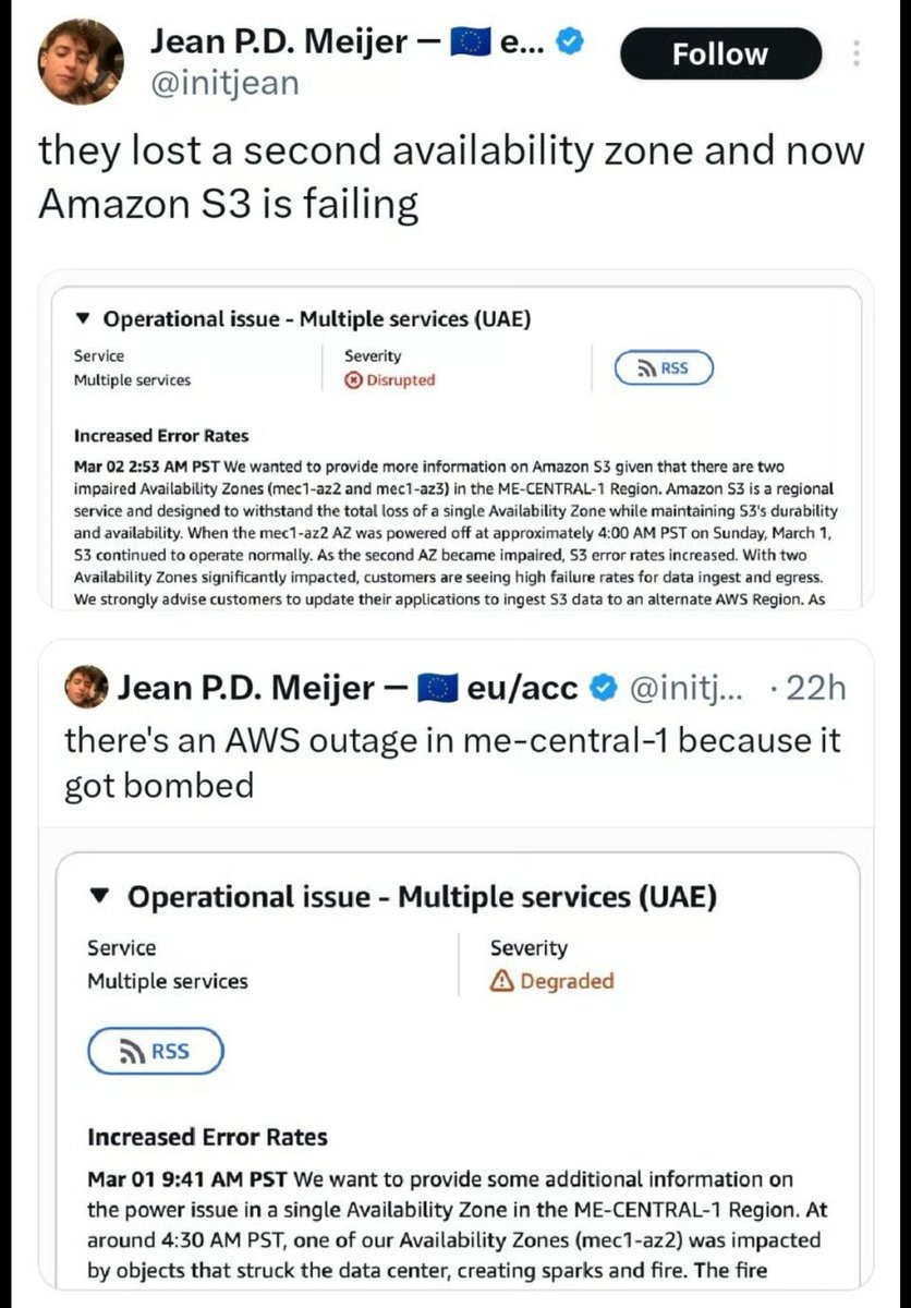 We don't know who struck first, us or them