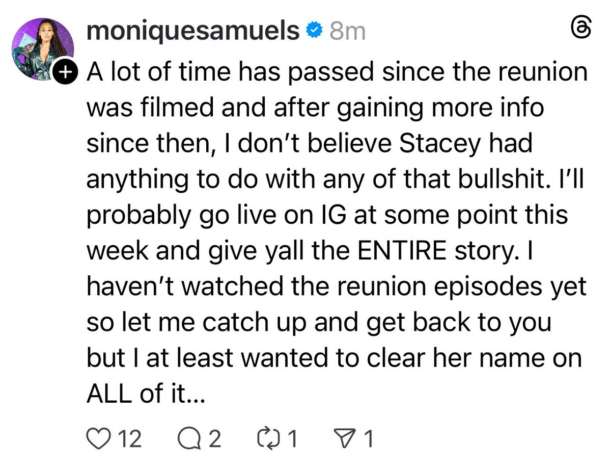 Monique clears Stacey’s name! 👀🌸 #RHOP