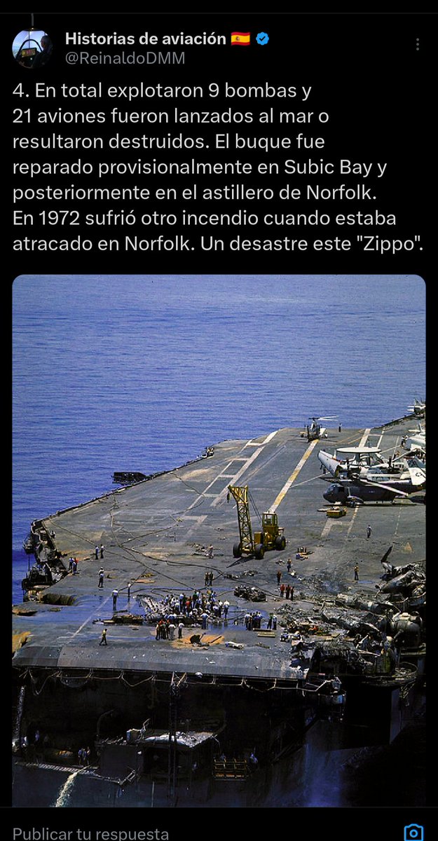 MonitorBack2025's tweet photo. @icardo8 Tus Fake news tomadas de un portaaviones ya viejo de la guerra de Vietnam 
Solo los imbéciles lo creen. https://t.co/PJqVcGjkMW