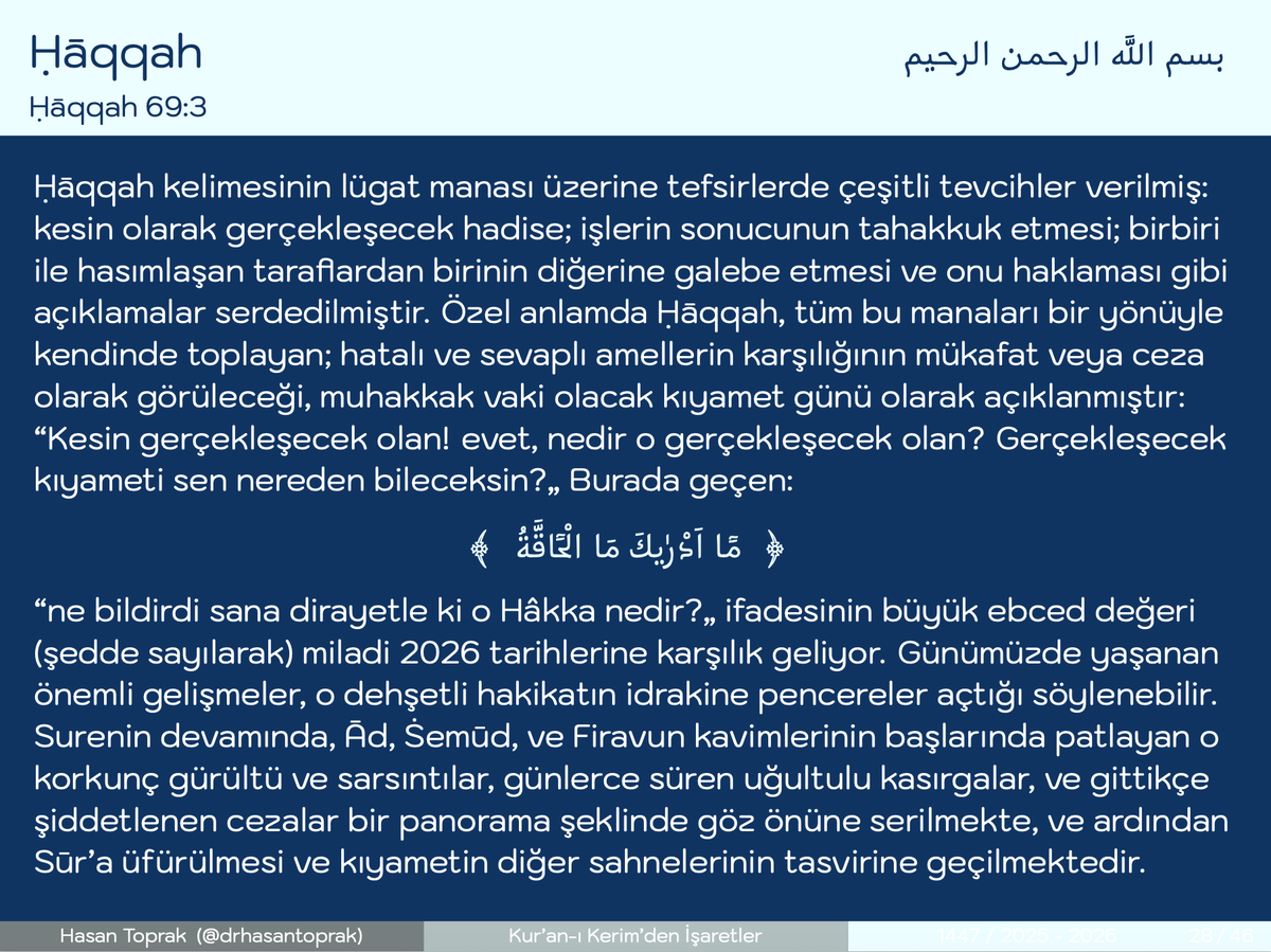 KUR'AN-I KERİM'DE 2026 TARİHİNE BAKAN İŞARETLER

KIYAMET SAHNELERİ

#KuranİşaretEdiyor