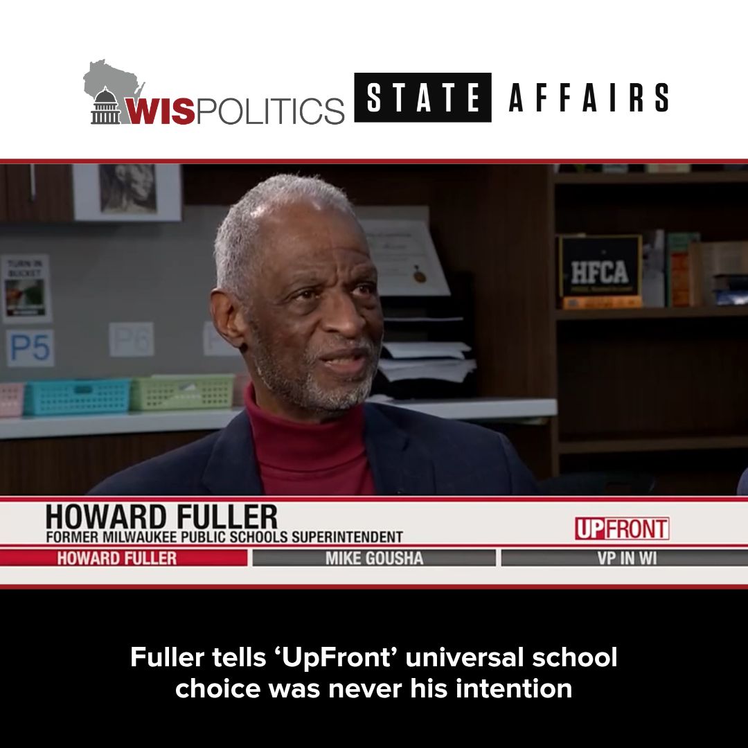 WisPolitics's tweet image. “I want to be very clear about this; I don’t support #schoolchoice,” Howard Fuller said on @WISN12News' #UPFRONT, prod. w/ @WisPolitics @StateAffairsUS. “I never have. I support #parentchoice. I did not get into this battle so that schools... choose kids. 
pro.stateaffairs.com/wi/news/fuller…