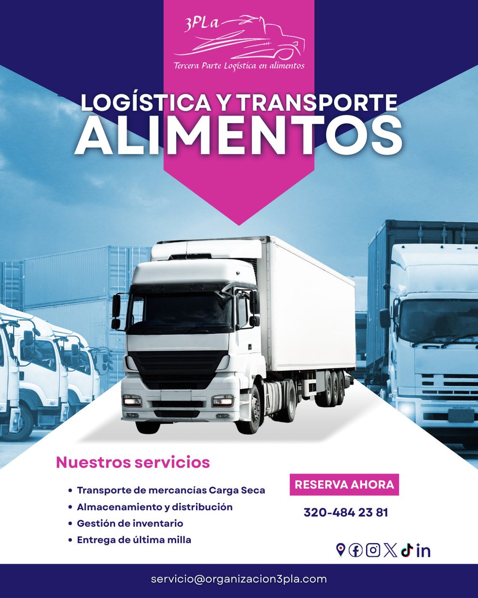 3plaL's tweet photo. #TransporteDeAlimentos
#OperadorLogístico
#TransporteDeCarga
#freightforwarders
#TransporteDeMercancías #TransporteDeFarmacéuticos #LogisticaDeAlimentos
#acarreos
#logística
#Distribución
#Almacenamiento
#bodegaje
#transitario
#importación
#exportación
#comercioexterior https://t.co/it6DOlBoTq