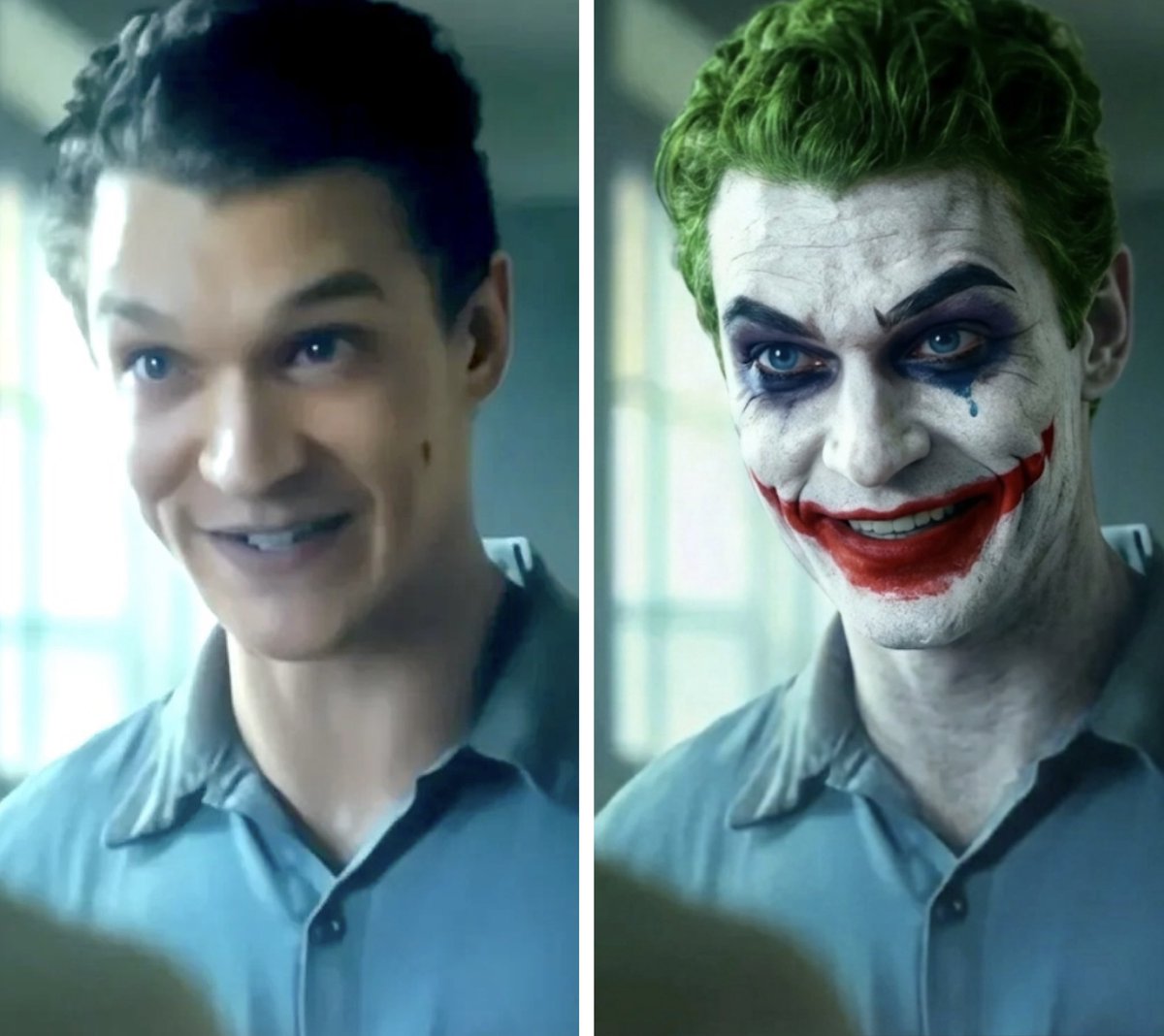 kevinwinston's tweet photo. My pitch: DC needs to cast Hudson Williams who wants to be Nightwing vs Connor Storrie who was already Joker in Joker 2 for a 'Nightwing v Joker' movie. 

They can continue their Heated Rivalry rendezvous! Until Joker's tats gives him away 😂 https://t.co/1oajDMy7VW