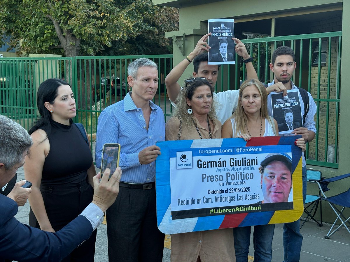 AHORA: La familia del rehén argentino Germán Giuliani exige su liberación tras más de nueve meses secuestrado por el régimen chavista. #2Mar