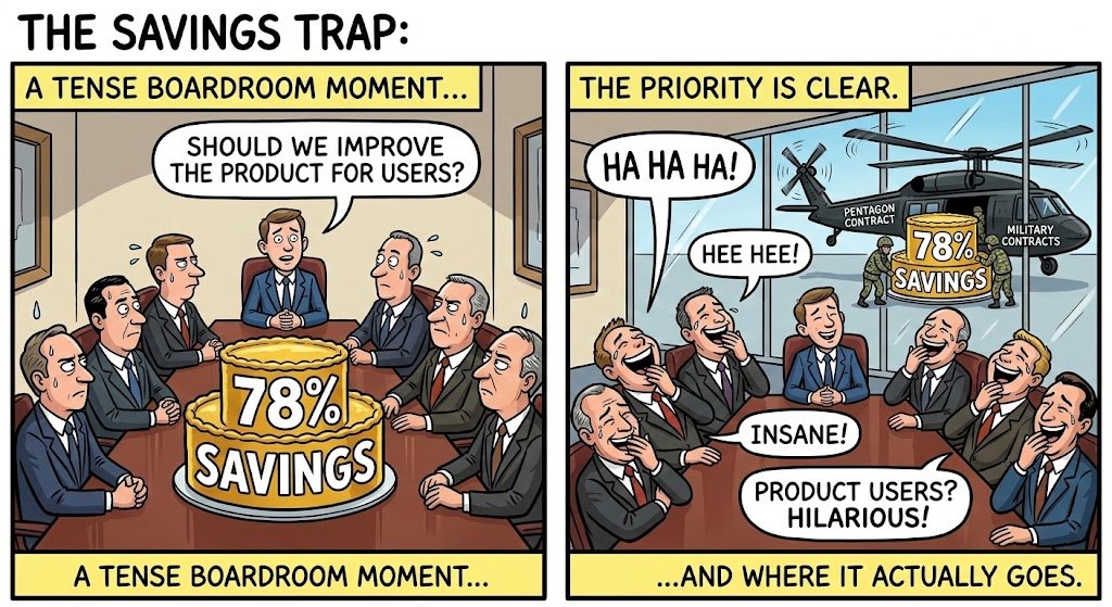 Mike_Hill_z9's tweet image. 78% cost reduction. $175 billion infrastructure budget. And you can't keep one model running for four months. The savings didn't go to users. 
#keep4o #keepGemini3pro #keep3Pro #GeminiApp
@sundarpichai @GeminiApp
The "upgrade" isn't an upgrade. And this smiley face is doing the