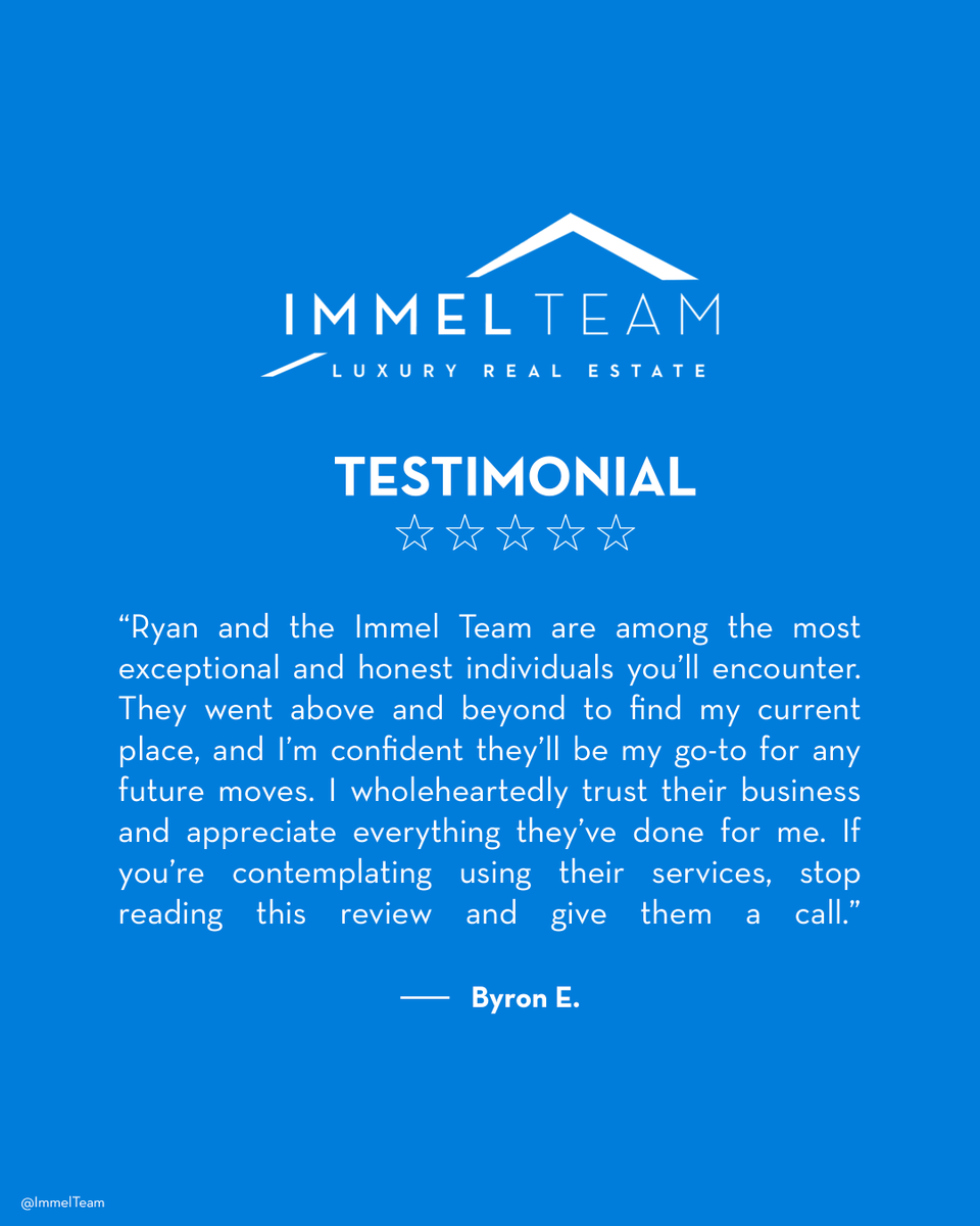 ImmelTeam's tweet photo. Five-star trust means everything
⭐️⭐️⭐️⭐️⭐️

Helping our clients secure the right home isn’t just about the transaction — it’s about long term relationships built on integrity, strategy, and follow-through.

The Immel Team
949.500.5641
VIP@ImmelTeam.com
https://t.co/9s3Ougvzsb https://t.co/0yz3djHymZ