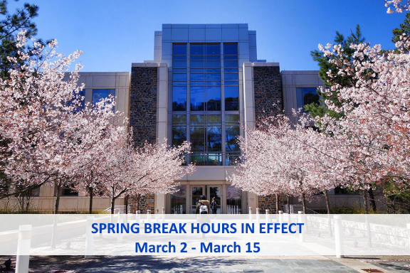 fordlibraryweb's tweet photo. @DukeFuqua is on Spring Break until March 16, so you'll want to check our full schedule of shortened Ford Library hours at https://t.co/NlhsKOAjV0 - Enjoy your break! https://t.co/sRycyXxKMx