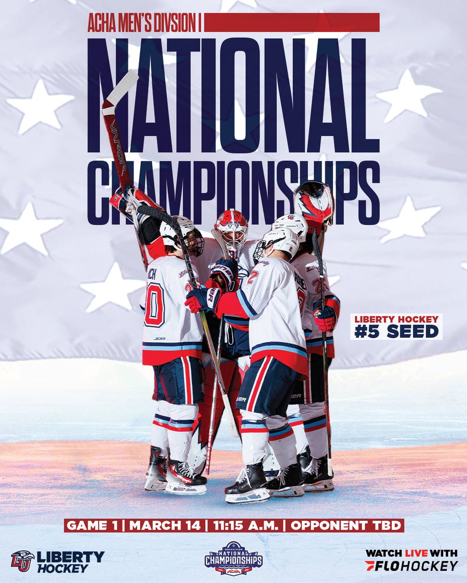LibertyHockey's tweet photo. Here are the details for National Championships game 1 in St. Louis, MO! #RockTheRink https://t.co/wrIMk1Rmpy