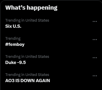 The "What's happening" box tells really confusing stories sometimes.