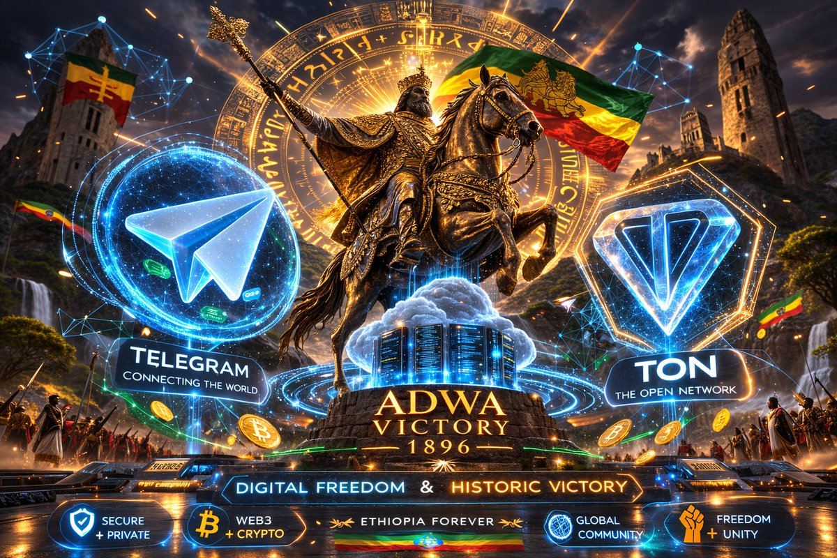 M_marekegn's tweet photo. Today we celebrate the Victory of Adwa—a timeless symbol of independence. From the battlefield to the digital frontier, the spirit of freedom remains unbroken. 🇪🇹✨ #ton_blockchain @ton_blockchain @telegram @conso_tg #conso @aigram_official #Web3 #Adwa @Eyuel88 https://t.co/mJMvmKb9XX