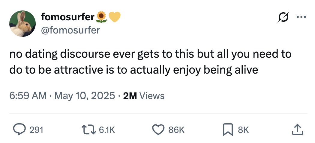 God does not give happy girlfriends to unhappy men