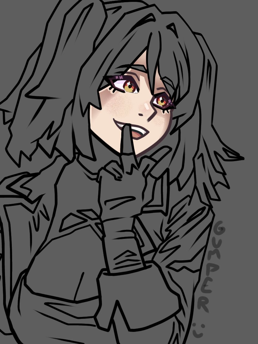 Burnice White WIP :) #ZenlessZoneZero #zzzero I will open commissions soon for those who like my artstyle🫡