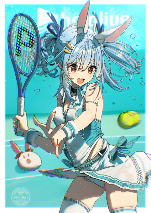 #ぺこらーと ぺこちゃんマリテニSランク達成おめでとう～