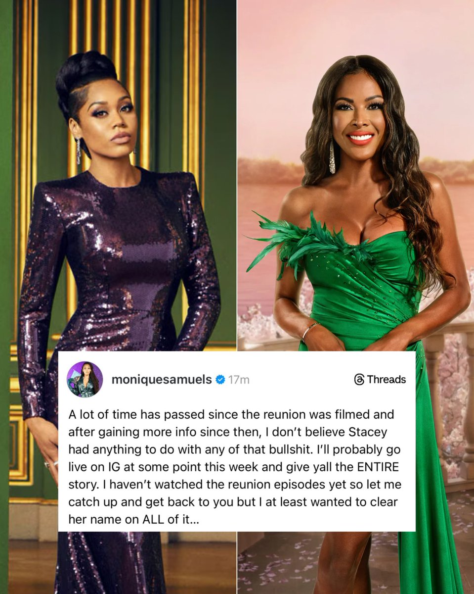 Monique is clearing Stacey’s name after the bleeped out receipt at the #RHOP Reunion!