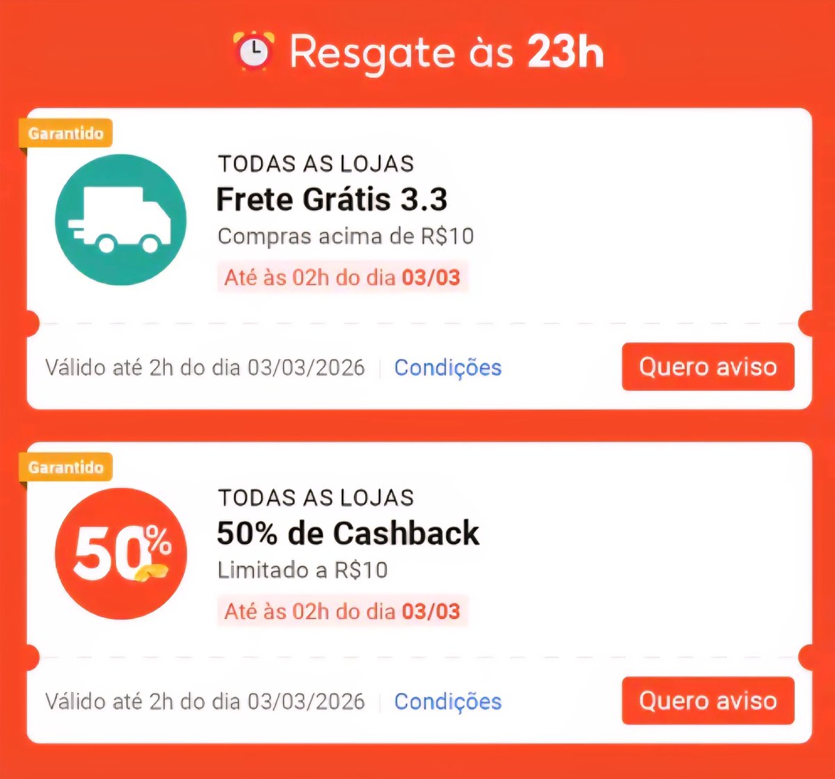 sddescontos's tweet photo. 🚨🚨🔥 CORRE CUPONS SHOPEE
🎟️ 50% de cashback limitado a R$10
Comprou R$10, recebe R$5
Comprou R$20, recebe R$10
🚚 Frete grátis pro APP TODO
👇 RESGATE LOGO AQUI:
https://t.co/51RaXcqWTn
Resgate acima e use das 00h às 02h!!
#Shopee33 #Parceria
| https://t.co/IoiOyy0PXf https://t.co/d9oGJTrEsW