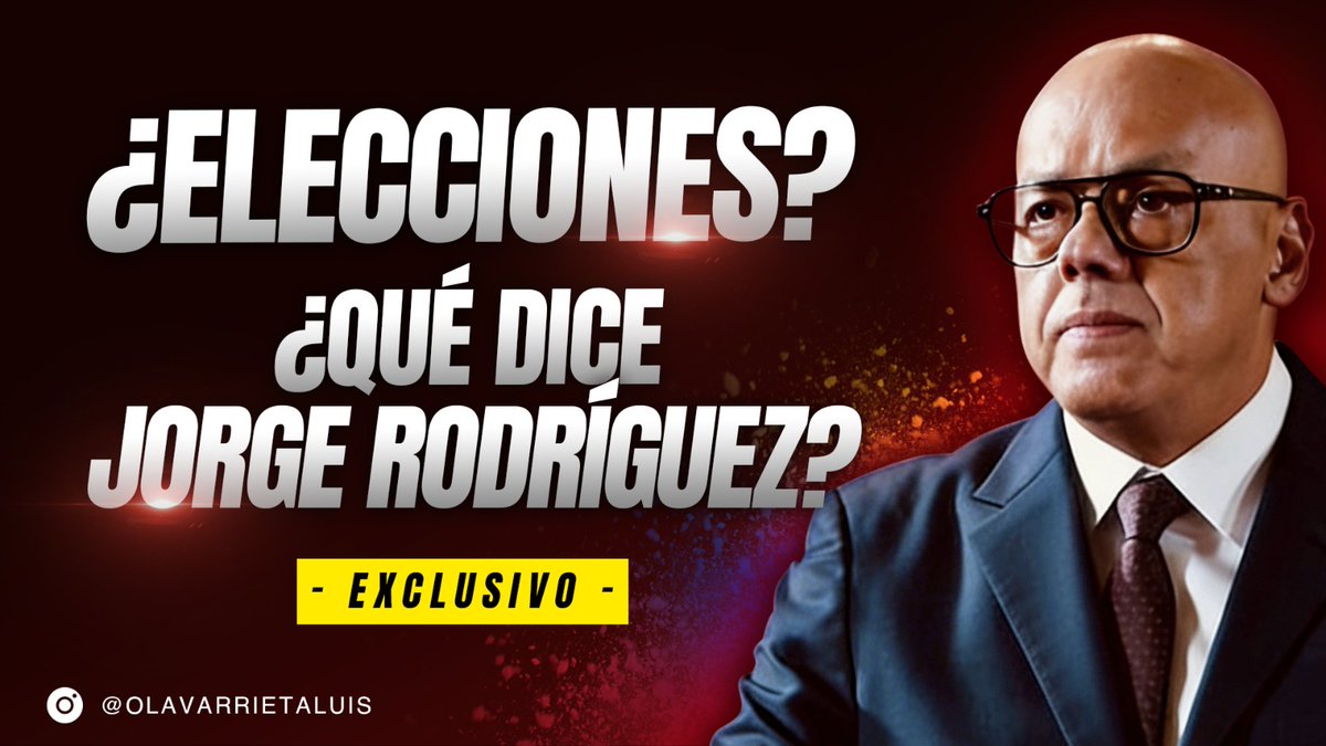 LuisOlavarrieta's tweet photo. 💥YA DISPONIBLE💥

¿Futuras elecciones? ¿Qué dice Jorge Rodríguez?
@jorgerpsuv_

ACCEDE al PROGRAMA aquí 📲  https://t.co/ddomVO5mvX https://t.co/dip6oK0xyv