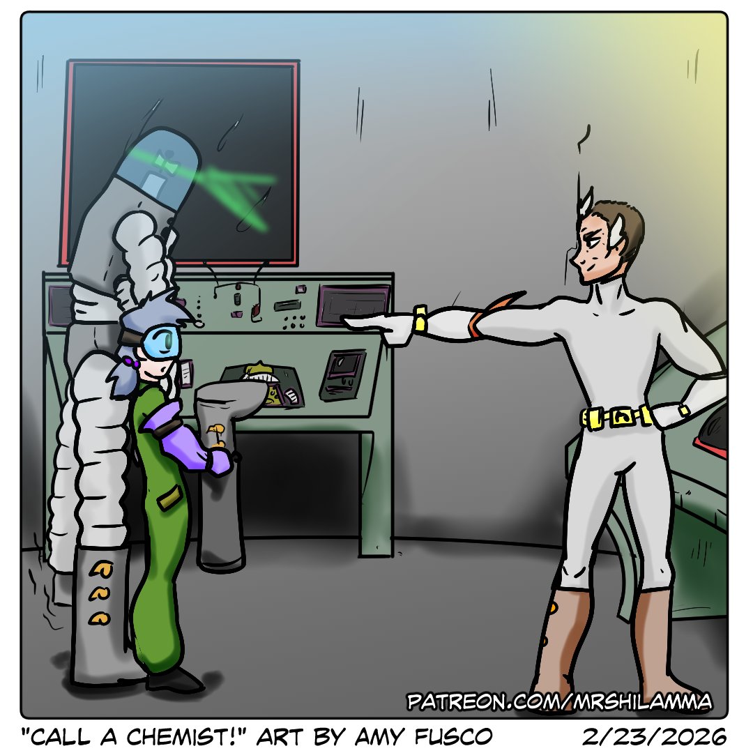 KappaKafeStudio's tweet photo. #SpaceDadJokes 8 "Call a Chemist" https://t.co/KlMnr5Ea6e
