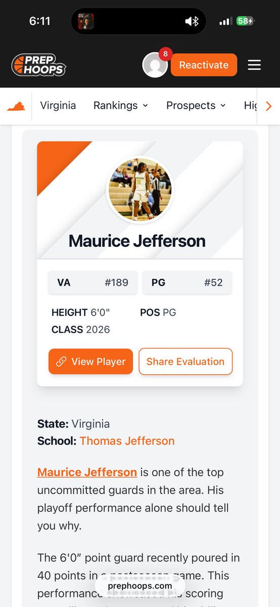 Maurice Jefferson tweet media