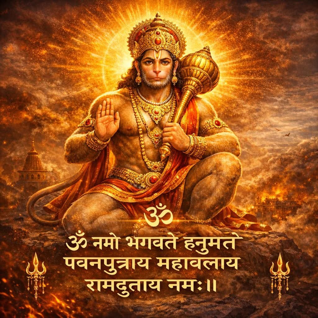 पवन तनय संकट हरन, मंगल मूरति रूप।
राम लखन सीता सहित, हृदय बसहु सुर भूप॥
ॐ हं हनुमंते नमः
जय श्री राम 🙏