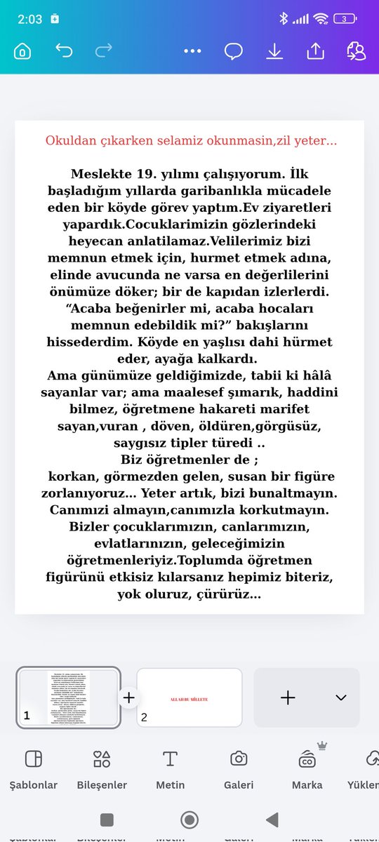SerdarBabaoglan's tweet photo. #ÖğretmenSahipsizDeğildir https://t.co/2kWkQgPjX4