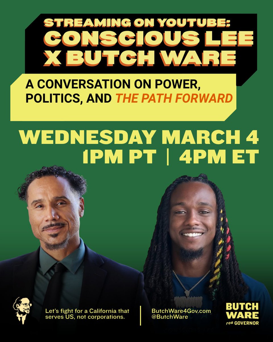 Dr. Butch Ware for California Governor 2026 tweet media