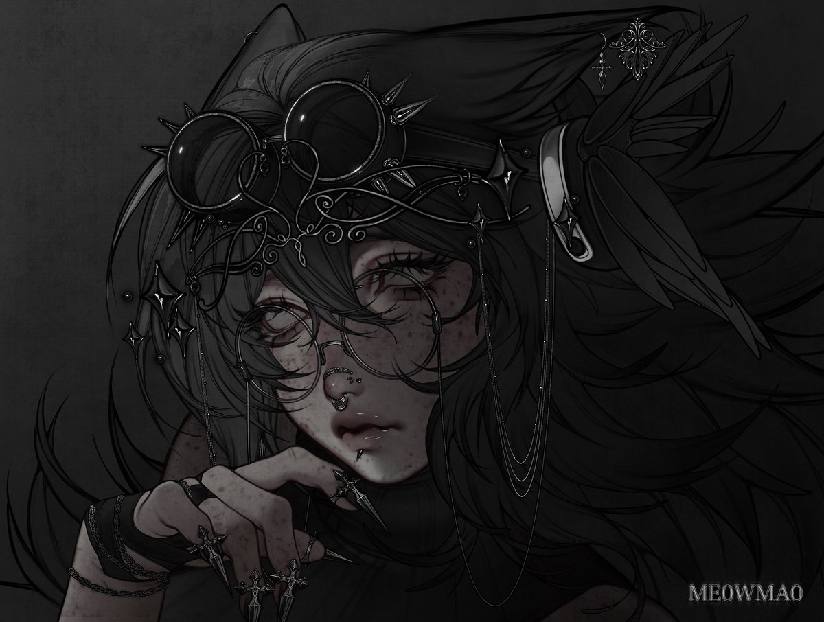 ME0WMA0's tweet image. #comms for @/yuna_sillies 🖤✨