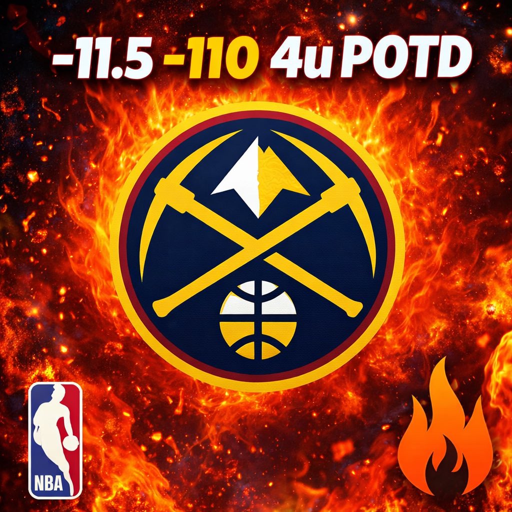 STfirepickz's tweet photo. Denver -11.5 POTD ๐จ
Nuggets come in this game at 7-3 ATS on the road last 10, 8-4 record on the 2nd leg of a BTB, and 1-0 HTH.๐ฅ
Add the Jazz tank train to the mix we riding the Nuggets with ease๐ฐ
#Denver #Nuggets #NBABetting #SportsBetting #GamblingTwitter #SpreadPicks #POTD https://t.co/WCfRFtAgpz