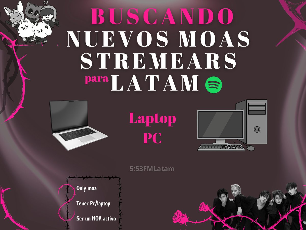 553FMLatam's tweet photo. 📢Buscamos streamers para el equipo de MOA Latam 📢
Si eres un moa que le gusta transmitir, te necesitamos para impulsar este COMEBACK y trabajar en equipo😊🏆

Si estas interesado en unirte a nosotros comenta 🌟 o envianos un mensaje directo 📩 recuerda que esto es por tubatu https://t.co/AUuzNig8lg