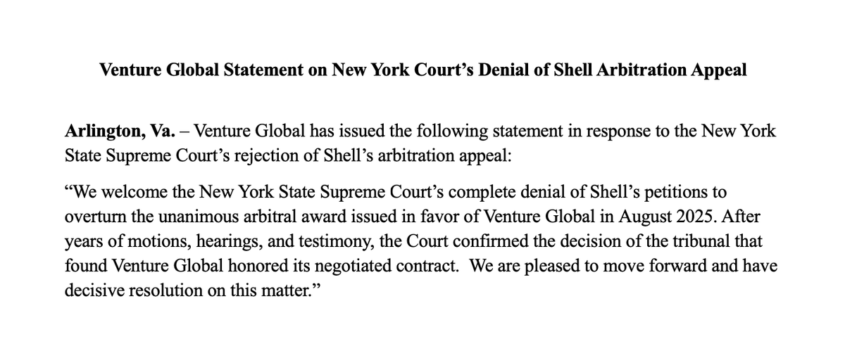 Venture Global tweet media