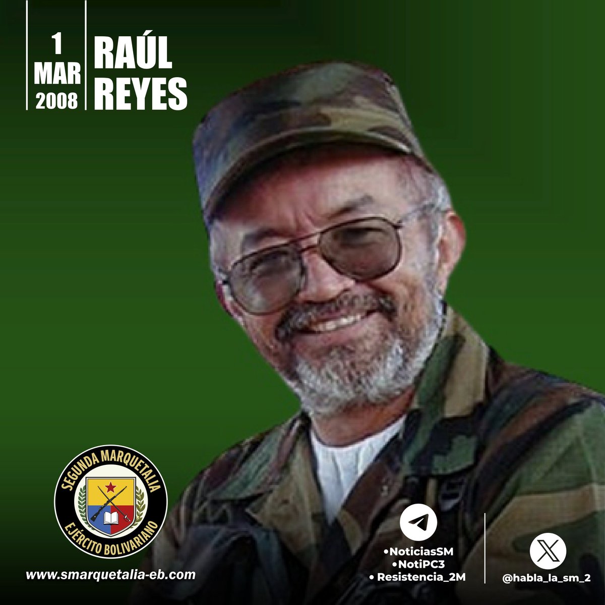🧵 El 1° de marzo de 2008, la fuerza aérea colombiana bombardeó un campamento insurgente transitorio en Sucumbíos (Ecuador), allí murieron el Comandante Raúl Reyes, 16 guerrilleros más y un grupo de estudiantes mexicanos.
