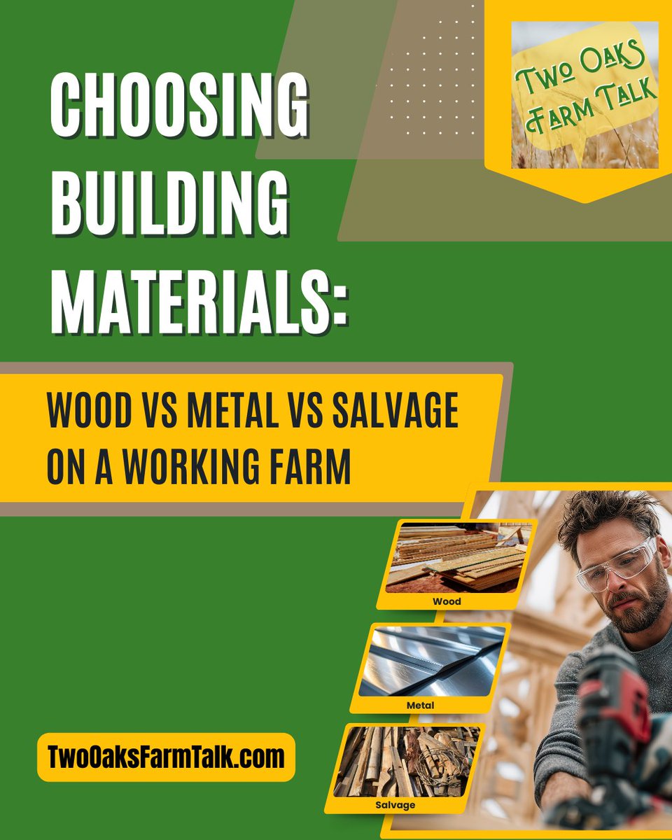 TwoOaksFarmGirl's tweet photo. If you are considering some spring/summer building projects, have a look at our building series!
https://t.co/ndU17DqkSt
#FarmBuilding #FarmConstruction #HomesteadBuild #RuralConstruction #FarmInfrastructure #DIYFarmProjects #BuildingOnTheFarm #CountryCraftsmanship https://t.co/hOJBO8eugI