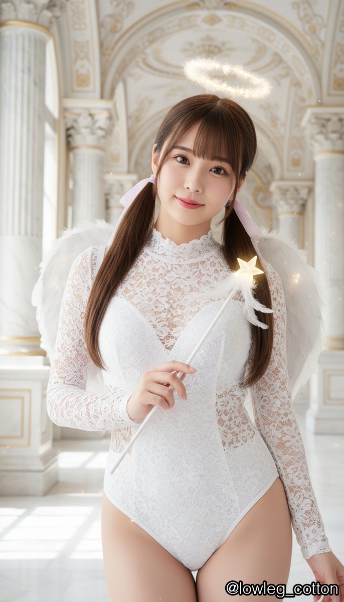 RT @lowleg_cotton: 楽園の住人 天使さん #AIart