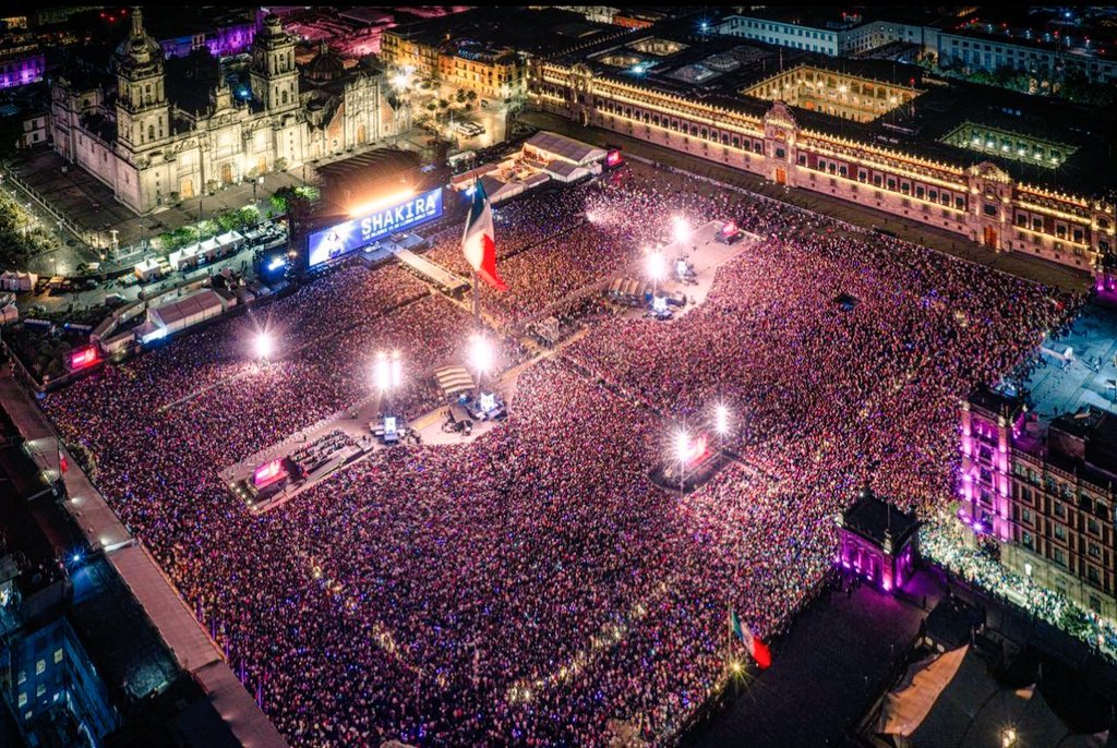 ¿No que nadie quería un concierto gratis de Shakira? Solo esto generó una derrama económica de 400 millones de pesos; con ocupación hotelera del 90%. Así se hacen las cosas.
