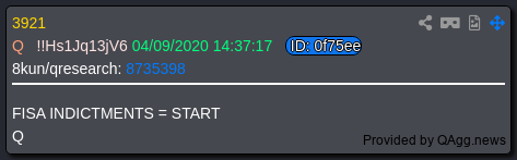 COMMANDER_VT's tweet photo. .
FISA INDICTMENTS = START
Q https://t.co/UikuniVhq1