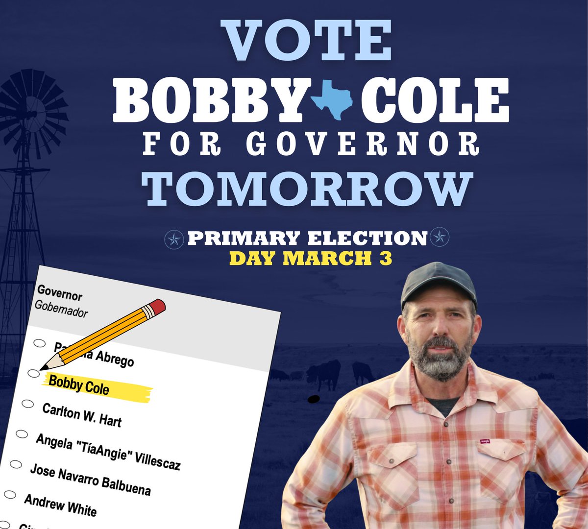 Bobby Cole for Governor tweet media