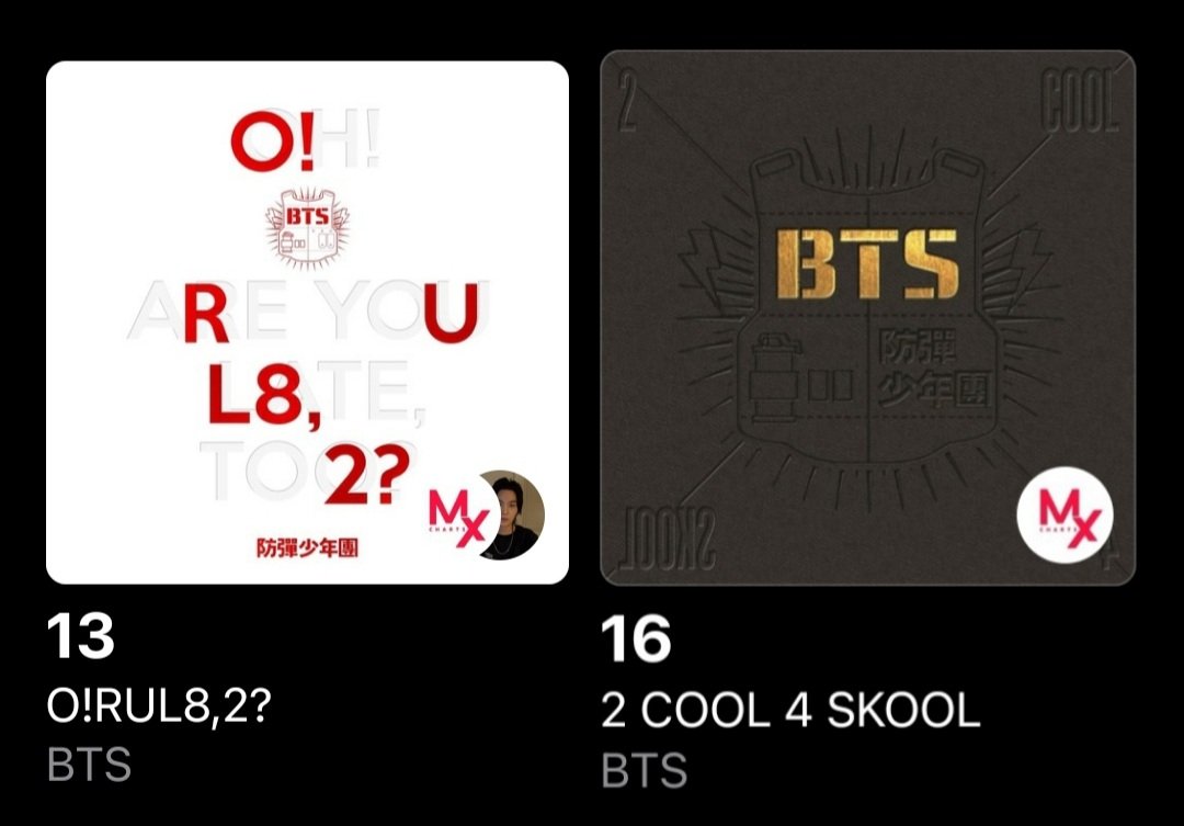 MyHeartisOhMy7's tweet photo. 🍁 Maple Army on AM 🍁

O!RUL8,2? is so close to breaking into the top 10 of the 🇨🇦 🍎 top K-p0p album charts at #13!!! We have just a teensy bit of time before reset, but let's see if we can't try for that push to the pop album chart 🤗💪

#journeytoarirang
#ORUL82onAM
#ArmyOnAM https://t.co/7B5MpRMQFf