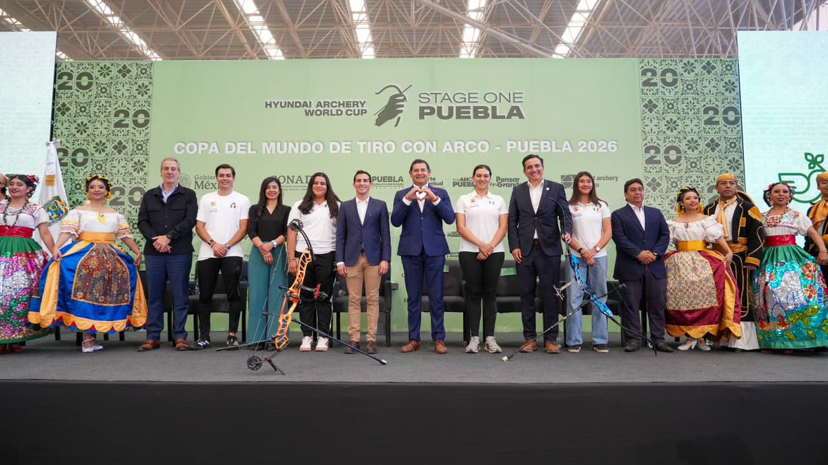 Trafico_Puebla's tweet image. 🏆 🎯 El gobernador @armentapuebla_ y el alcalde @pepechedrauimx anunciaron la "Copa del Mundo de Tiro con Arco Puebla 2026".

Del 7 al 12 de abril, sitios icónicos como el Parque del Arte y el Zócalo serán sede de este gran evento.✨ 

#Puebla #Noticias #TiroConArco