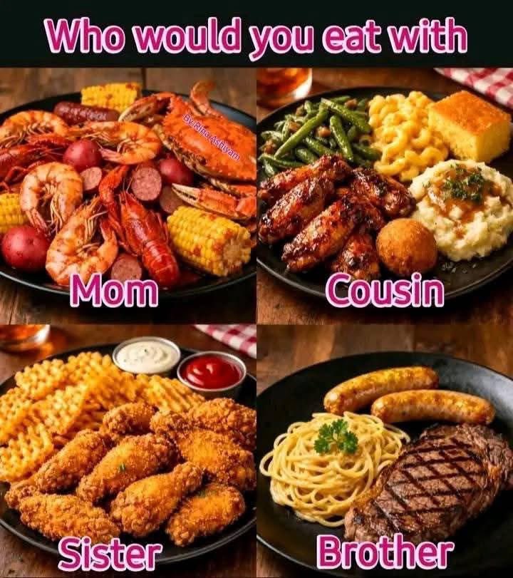 Who’s house you eating at??